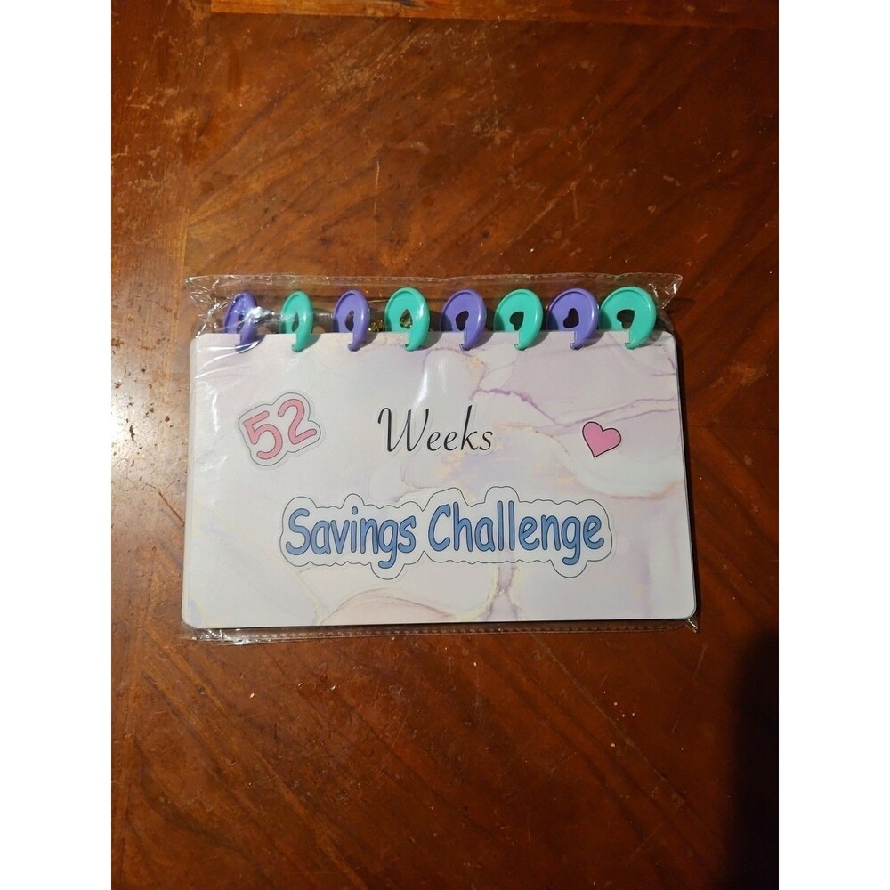 Money Savings Challenges Binder 52 Week Savings Challenges Book with Envelope